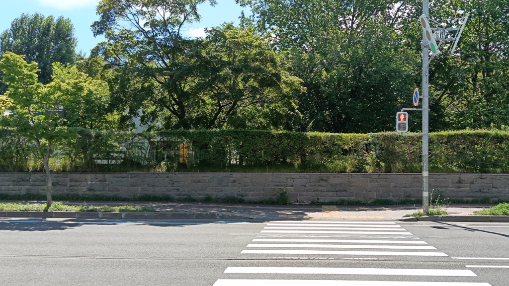 北12条駅付近の横断歩道